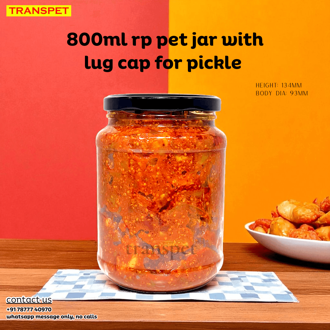 800ML RP Pet Jar With Lug cap