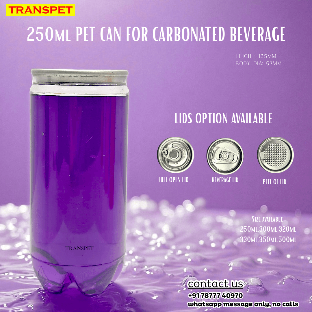 250ML Carbonated Beverage PET Can